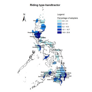 Farmers adopting riding type-handtractors, 2011 wet season preview