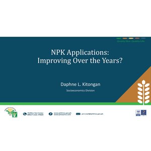 NPK Applications: Improving Over the Years, RBFHS 2016 preview