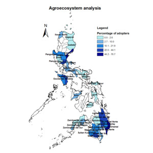 Farmers practicing agroecosystem analysis, 2011 wet season preview