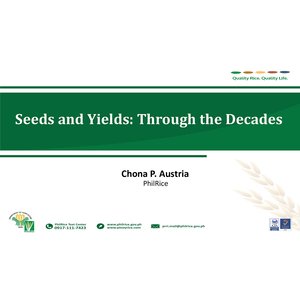 Seeds and Yields: Through the Decades, RBFHS 2016 preview